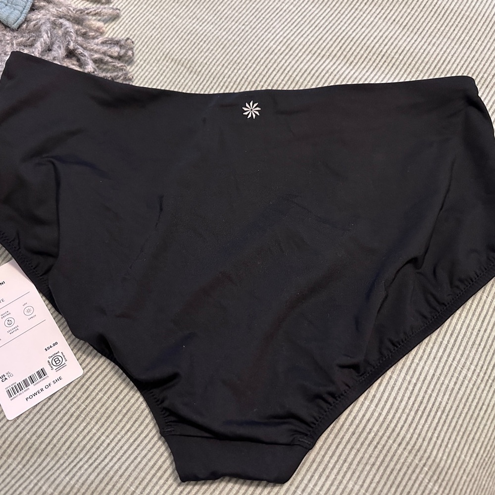 Athleta Black High Waist Bikini Bottom, XL